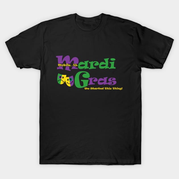 Mobile Mardi Gras T-Shirt by TheAparrelPub